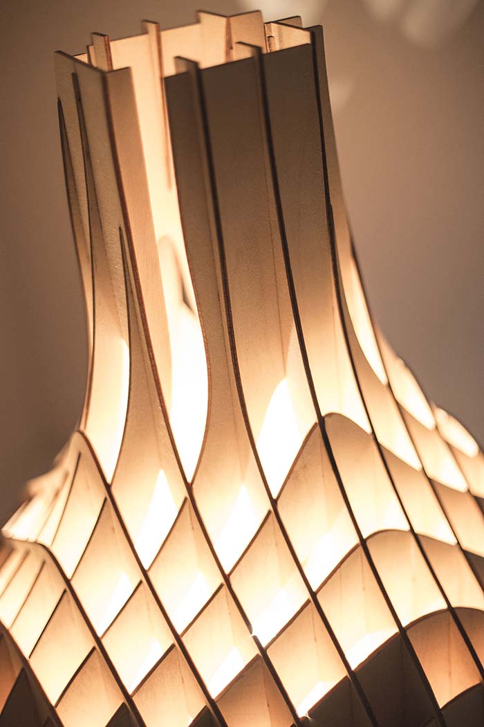Sweet Curves Light - an amorphic-shaped table/floor lamp
