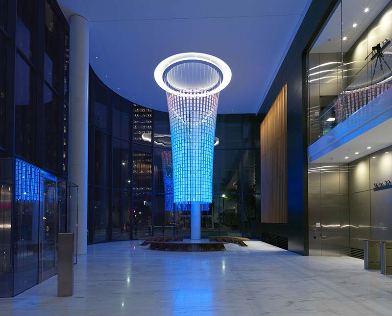 Big data-powered chandelier reveals how world’s greenest building is performing