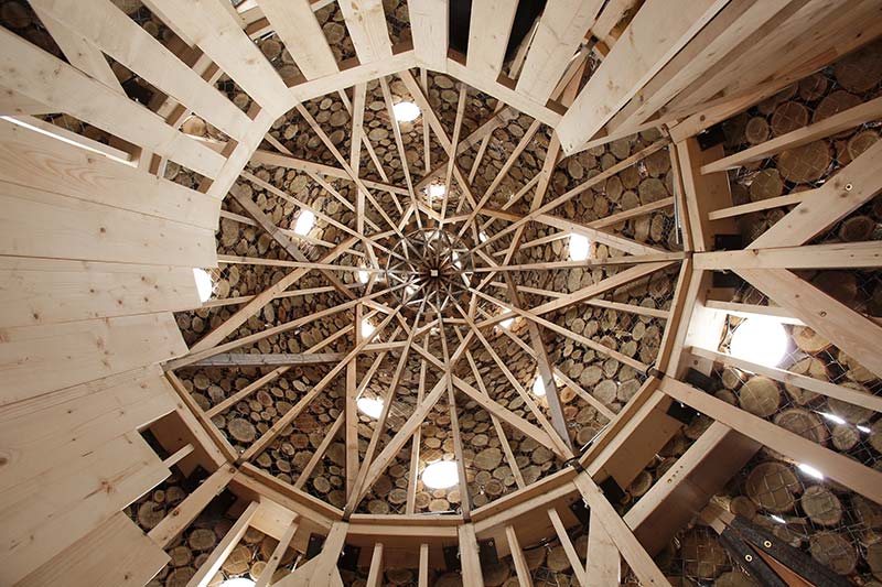 Hello Wood redefines the concept of the Christmas tree in London, Manchester and Budapest