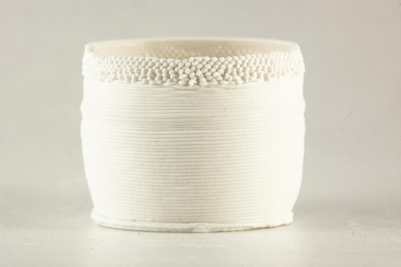 The 3D printed ceramic collection by Andrea Reggiani and Davide Tuberga