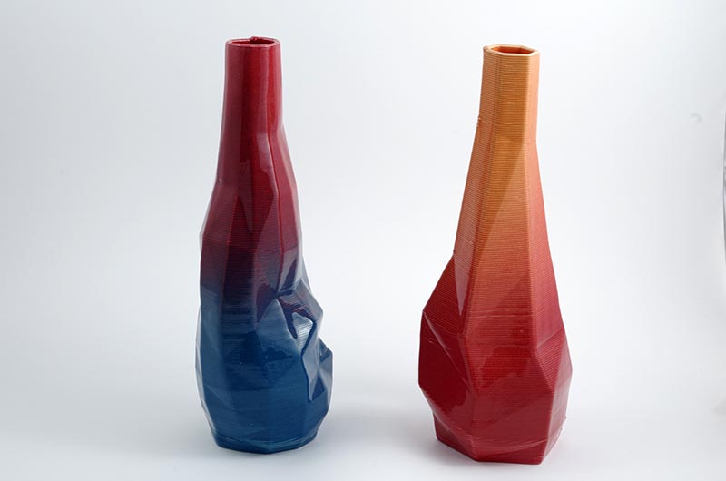The 3D printed ceramic collection by Andrea Reggiani and Davide Tuberga