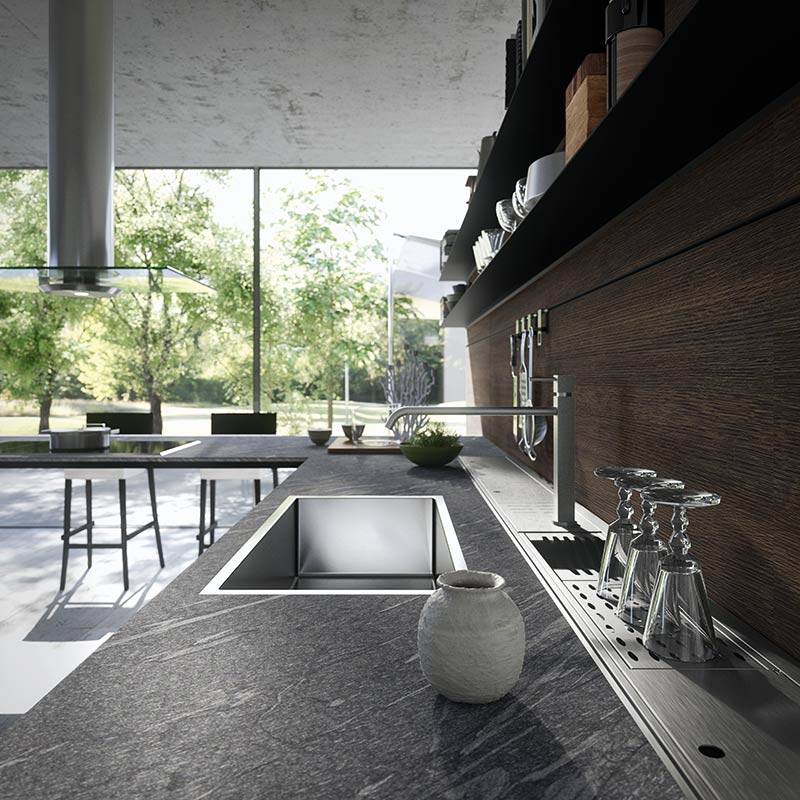 Forma Mentis is a new modular kitchen system by Valcucine