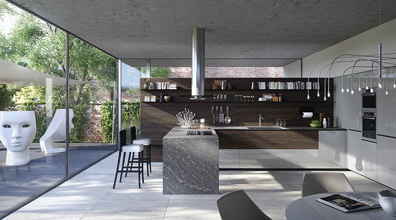 Forma Mentis is a new modular kitchen system by Valcucine