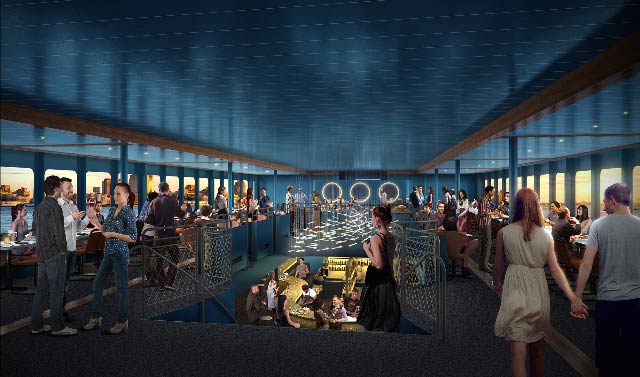 Andrew Franz Architect announces design of Fish Bar at North River Landing on Pier 81 in Manhattan 