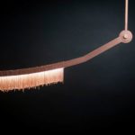 Larose Guyon's new lighting fixtures collection and Les Ateliers Guyon's new hanging chair