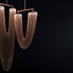 Larose Guyon's new lighting fixtures collection and Les Ateliers Guyon's new hanging chair