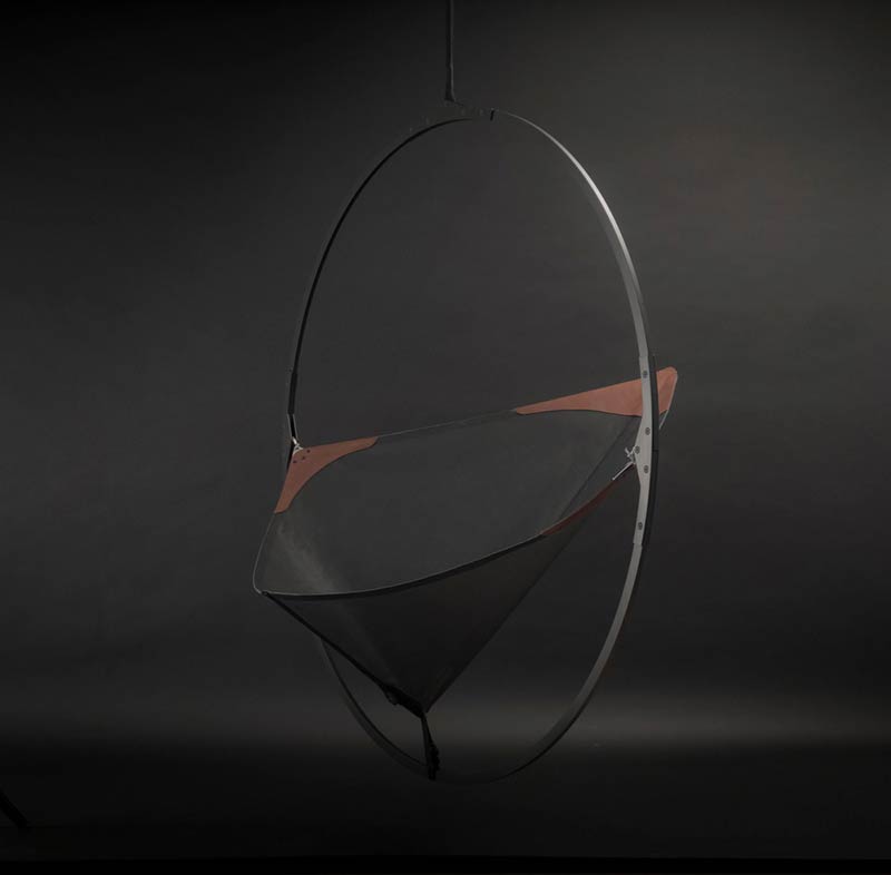 Larose Guyon's new lighting fixtures collection and Les Ateliers Guyon's new hanging chair 