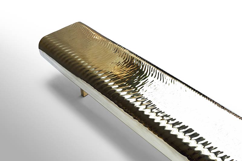 "Water Block" - Golden brass by Tokujin Yoshioka