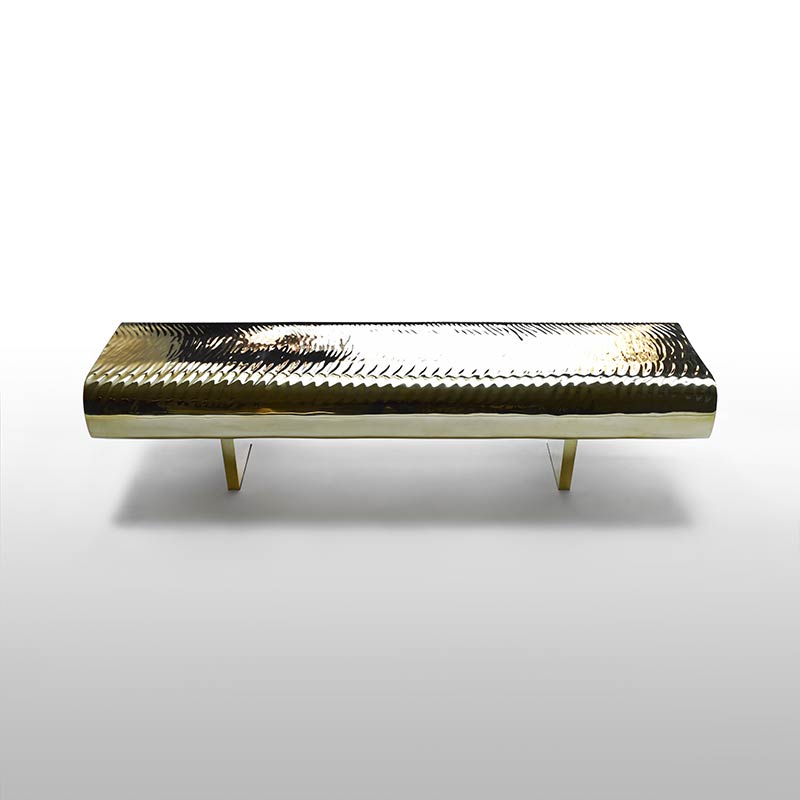 "Water Block" - Golden brass by Tokujin Yoshioka