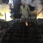 "Water Block" - Golden brass by Tokujin Yoshioka