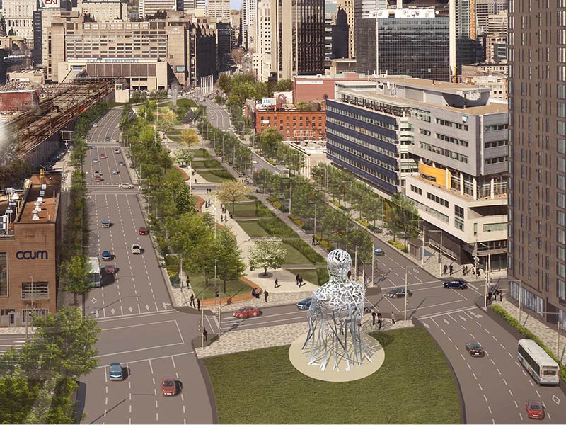 International artist Jaume Plensa creates a monumental artwork for Montréal