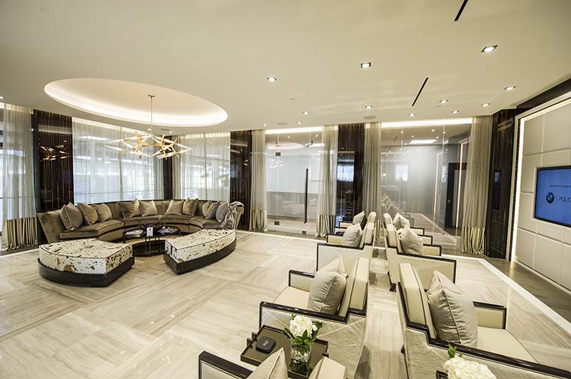 Renowned designer, Ferris Rafauli designs exclusive Bavaria Lounge for Policaro BMW dealership