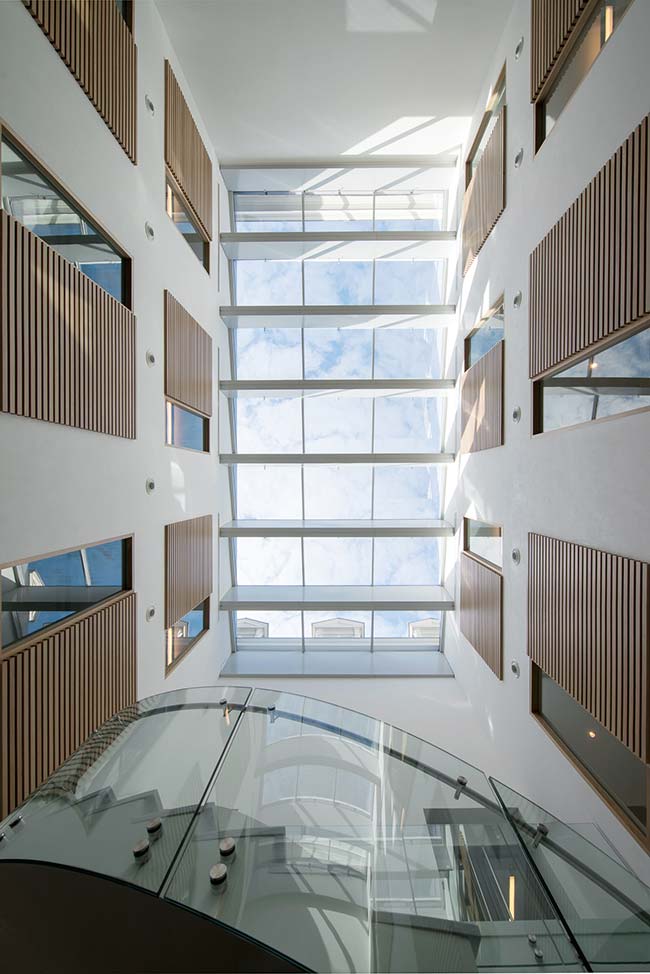 Sculptural staircase brings old and new together in historic Brussels building