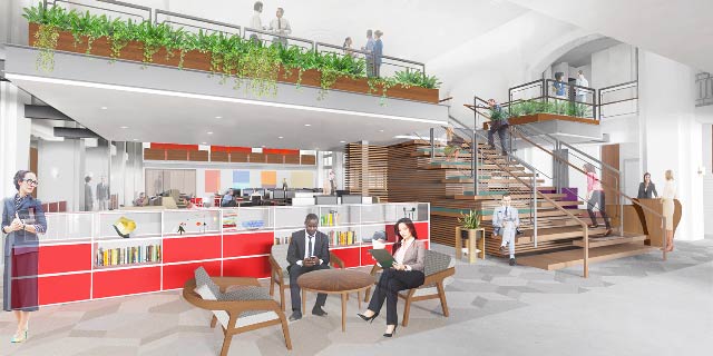 Andrew Franz Architect reimagines investment firm’s headquarters as warm, inviting home for work