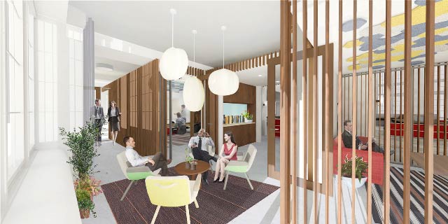 Andrew Franz Architect reimagines investment firm’s headquarters as warm, inviting home for work