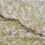 Artist Ian Strange covers historical building in over 600 sq metres of gold wallpaper