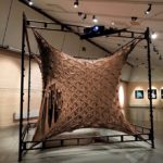 "Skin", an inhabitable sculpture, constructed using 1800 pairs of tights