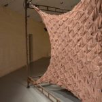 "Skin", an inhabitable sculpture, constructed using 1800 pairs of tights