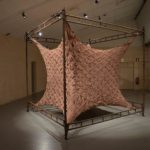 "Skin", an inhabitable sculpture, constructed using 1800 pairs of tights