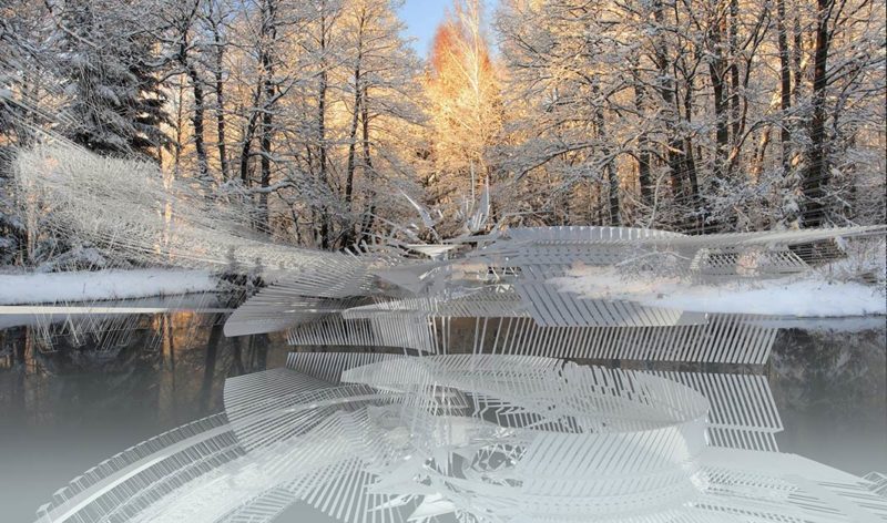 Photovoltaic Ice Skating Rink by Margot Krasojević Architects