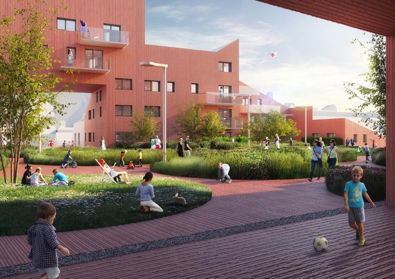 Ilot Queyries, a pilot project by MVRDV in Bordeaux updates the European city with intimacy, liveliness, light and an adapted scale