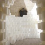 Paper Cloud, by Studio 3A, elaborates a space of illusion and delusion