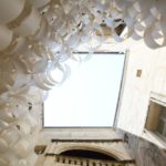 Paper Cloud, by Studio 3A, elaborates a space of illusion and delusion