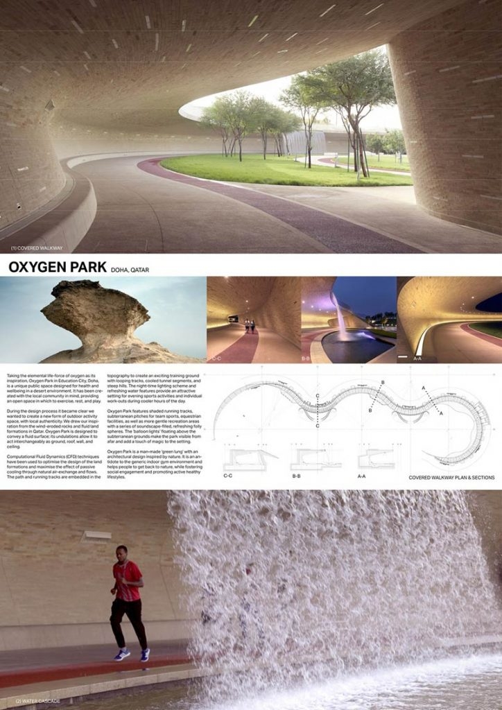 Oxygen Park, Education City, Doha by AECOM