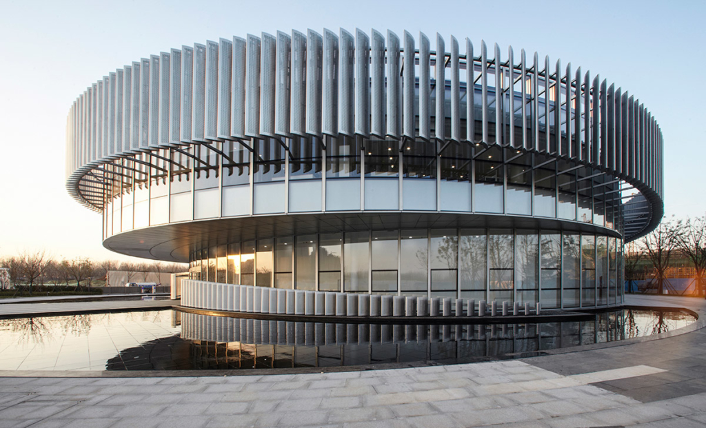 Exhibition Center of Zhengzhou Linkong Biopharmaceutical Park by WSP ARCHITECTS