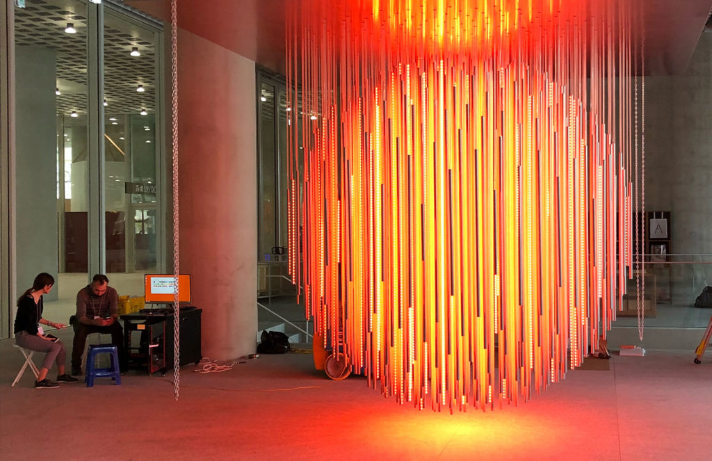 Rafael Lozano-Hemmer’s Volumetric Solar Equation