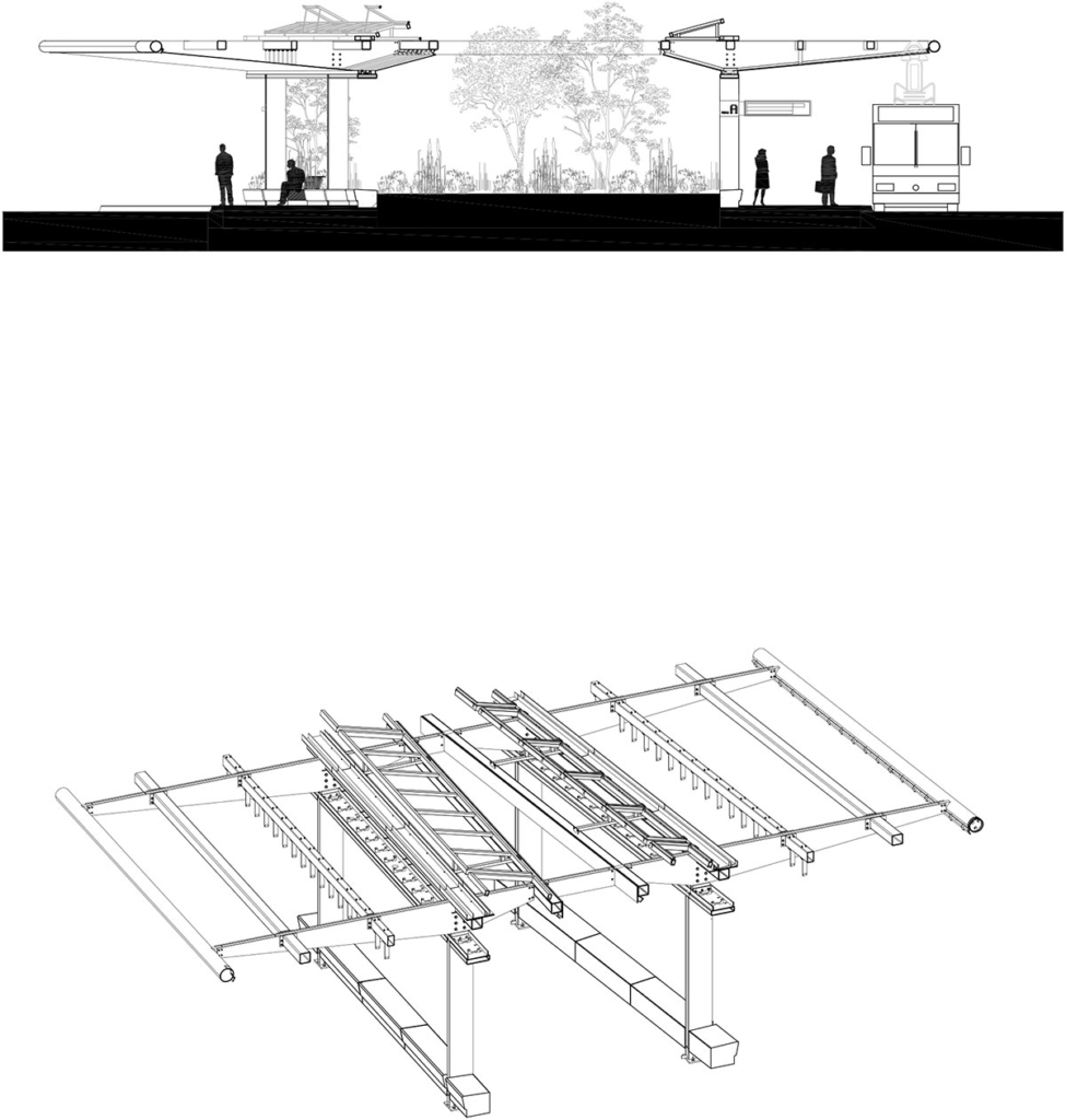 Section, Tilburg Bus Station, The Netherlands