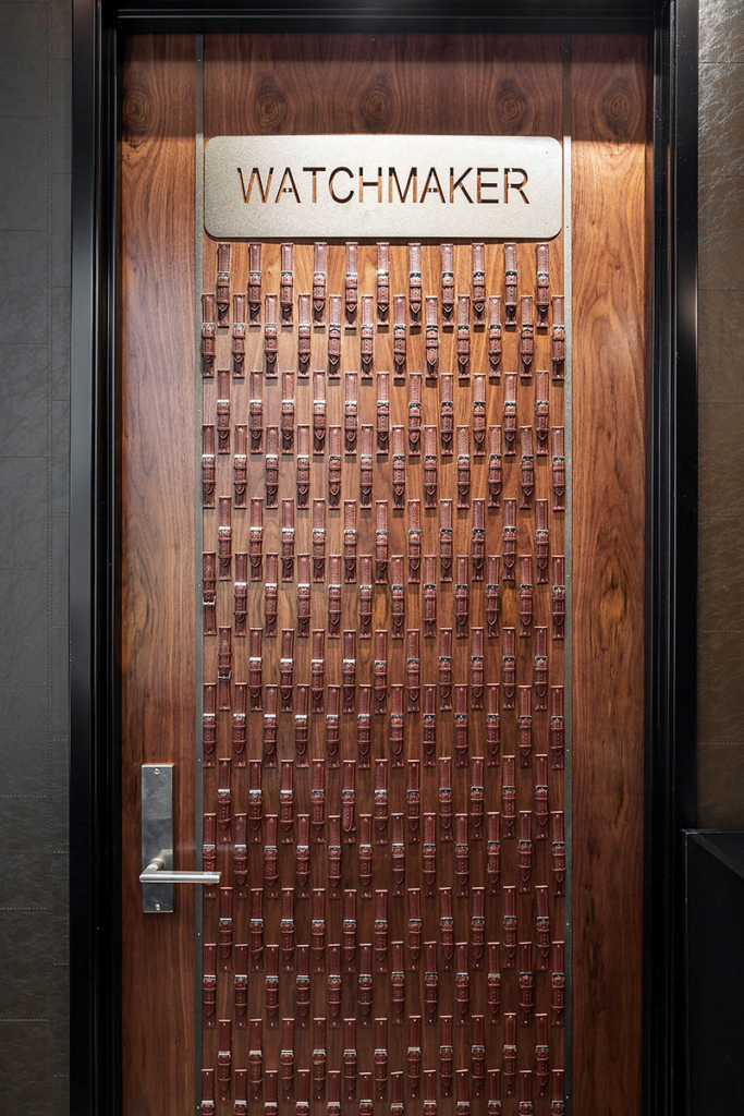 Alchemy Lab custom watchband door - Ben Bridge Jewelers, Seattle