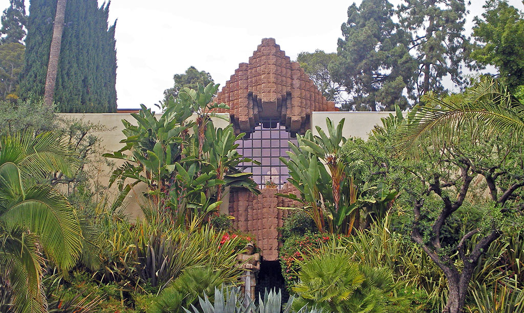 John Sowden House, street facade and garden