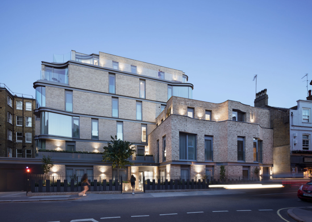 Rear facade and town houses - Castle Lane Apartments by DROO