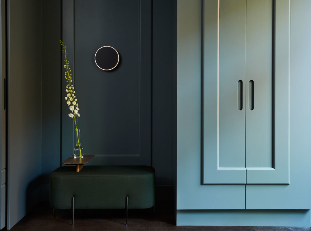 Recessed seating area in the meeting room lounge