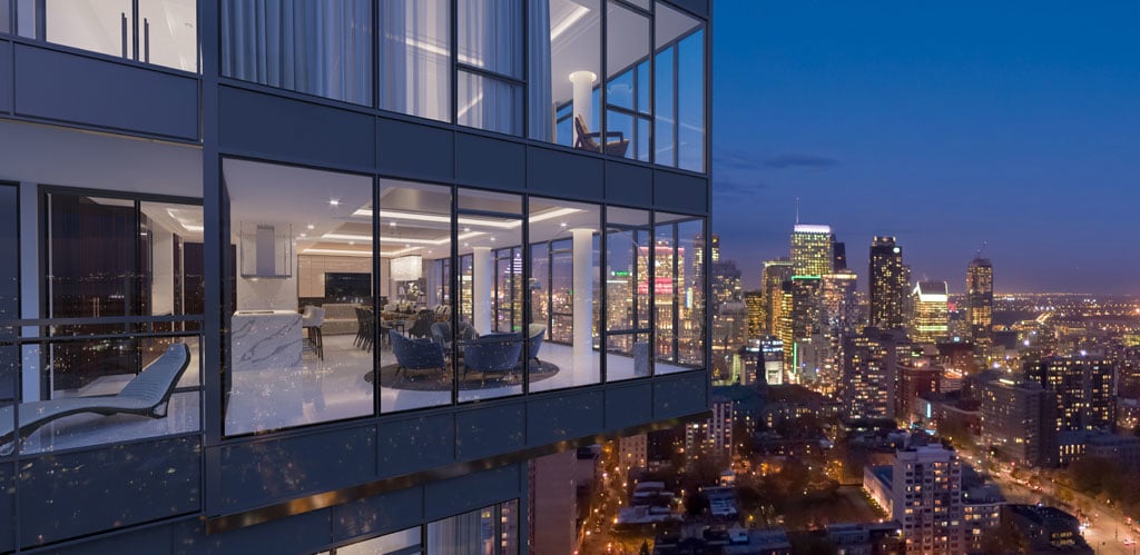 View from the top of 1111 Atwater