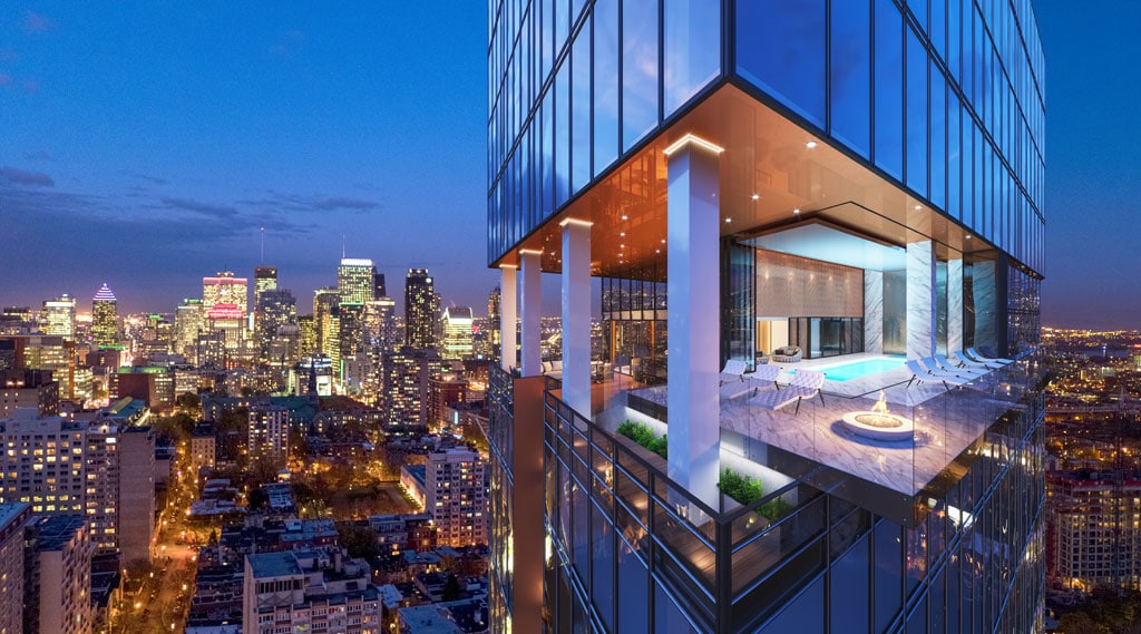 The Sky Lounge, suspended on the 31st floor