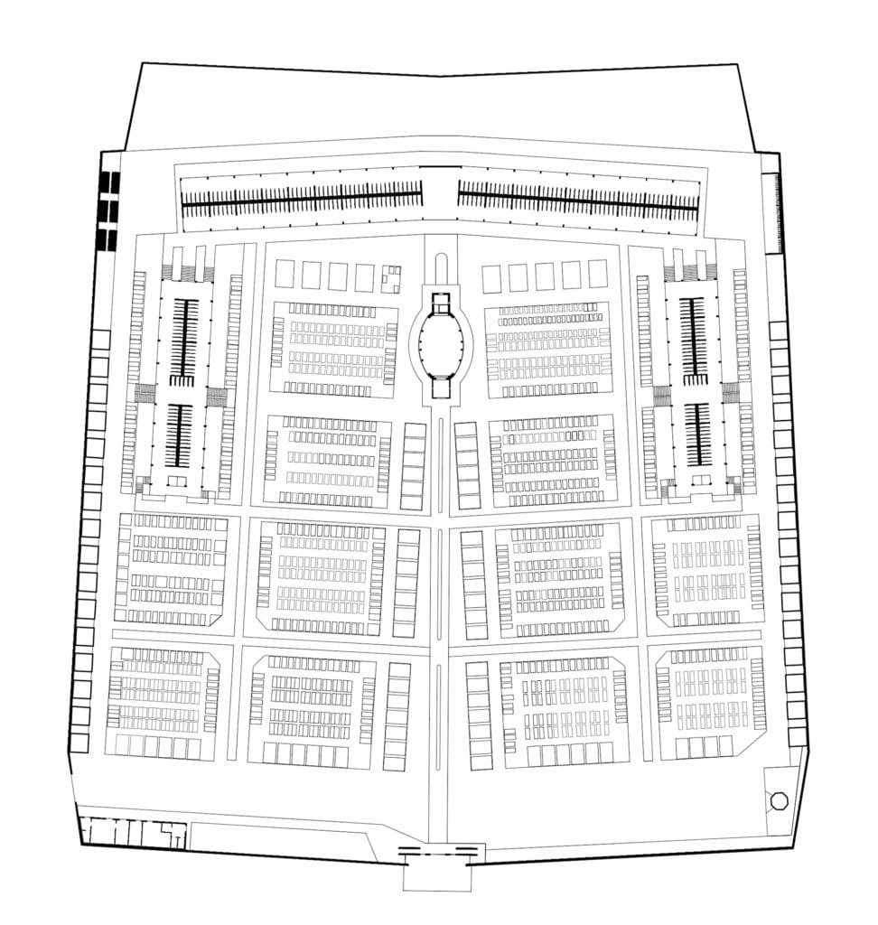 Plan, Cemetery Pavilion in Dalmine BY CN10ARCHITETTI