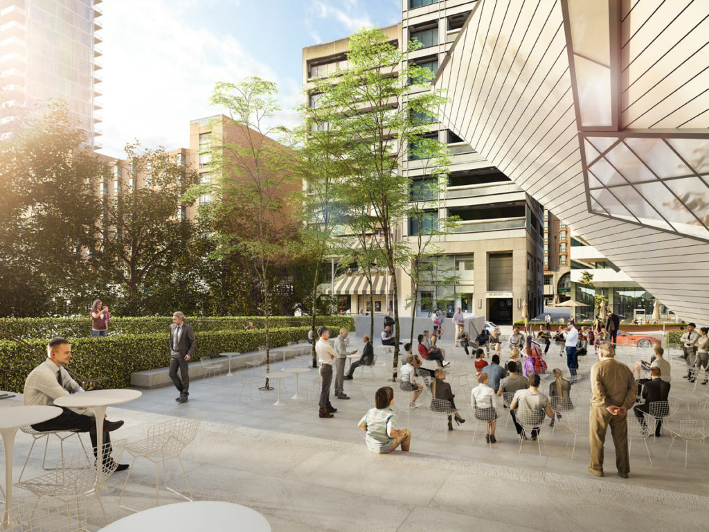 Helga and Mike Schmidt Performance Terrace rendered view north