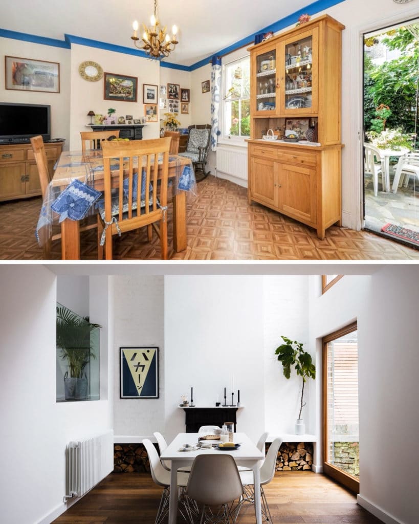 Dining Room: Before and After