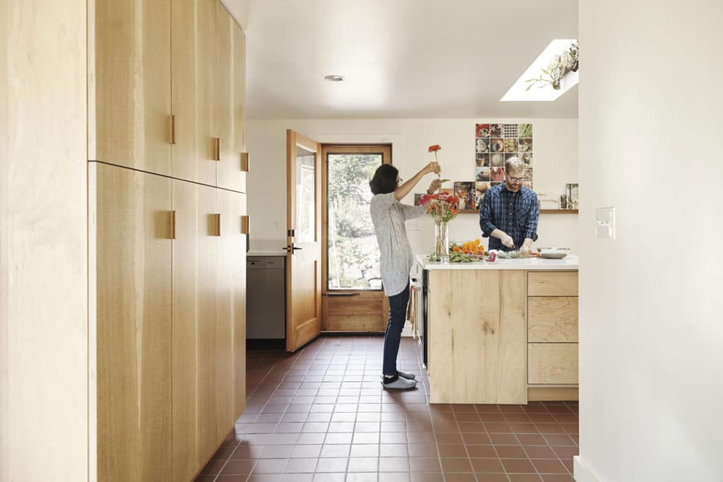 Door from kitchen to courtyard