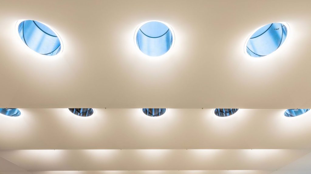 Apple reopened its landmark Fifth Avenue store, located on the corner of Central Park