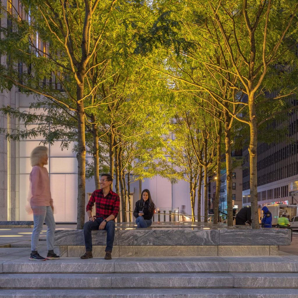 Apple reopened its landmark Fifth Avenue store, located on the corner of Central Park