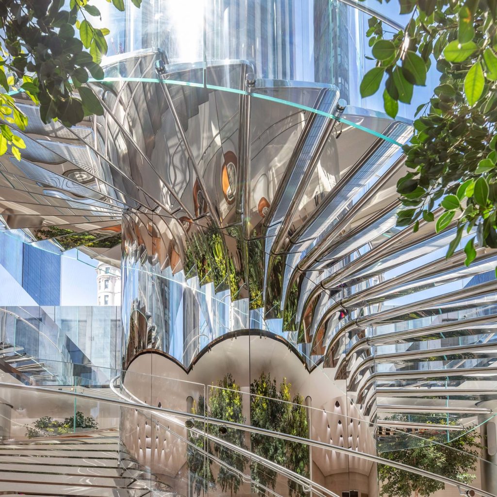 Apple reopened its landmark Fifth Avenue store, located on the corner of Central Park