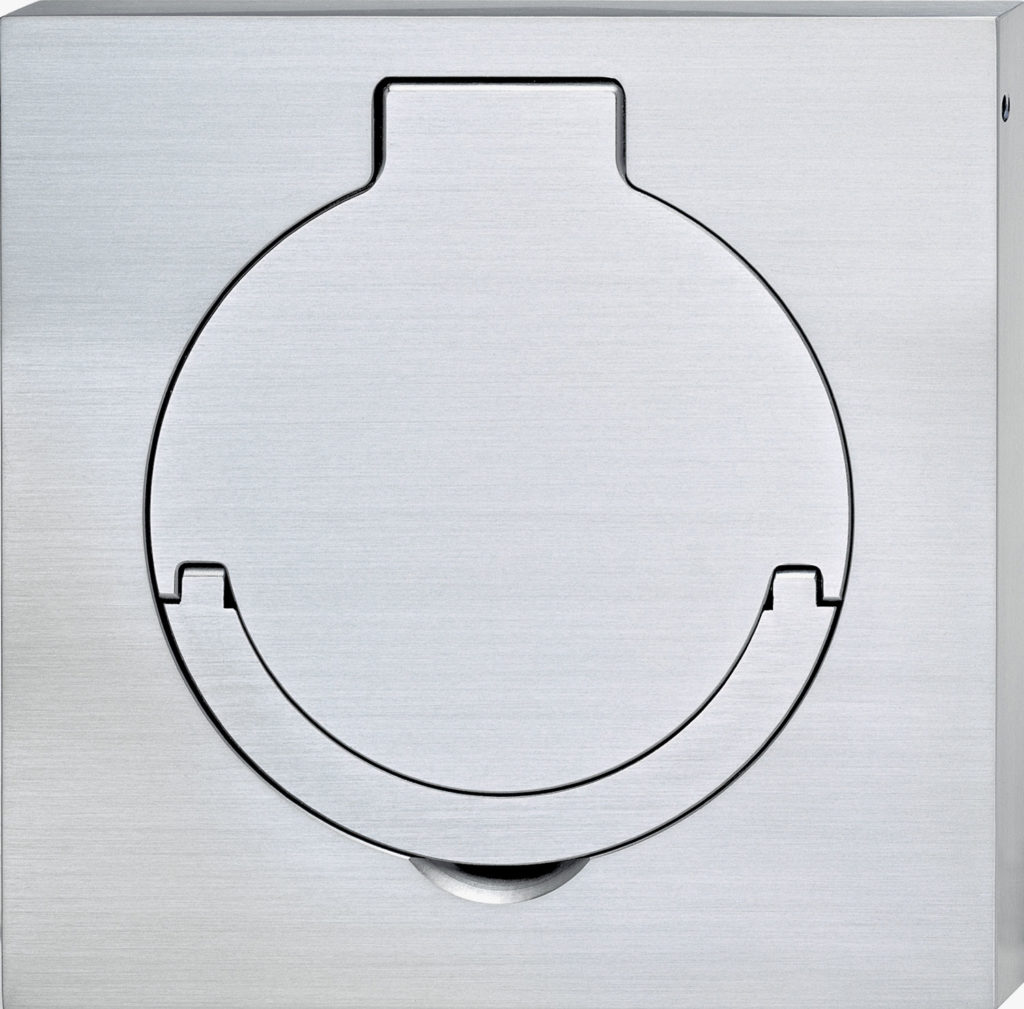 100x100x10 mm, brass, Chromé Mat