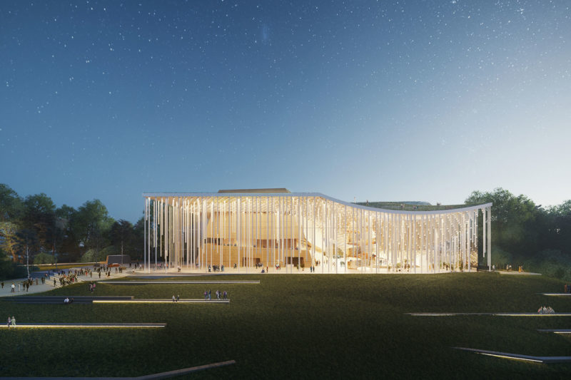 Tauras Hall Proposal by Orange Architects