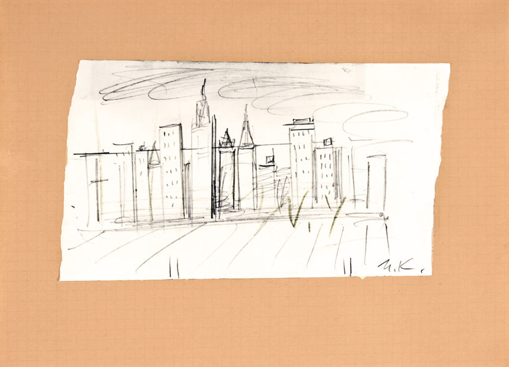 Monument to Lindberg (Sketch), 2001 