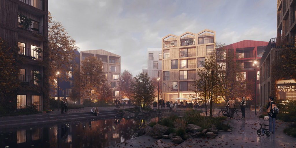 Henning Larsen to design Fælledby, Copenhagen’s first all timber neighborhood