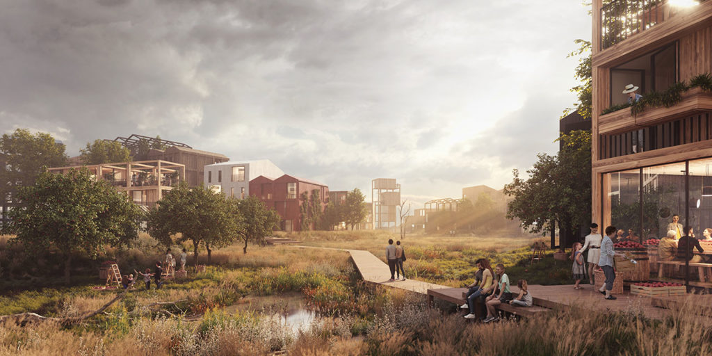 Henning Larsen to design Fælledby, Copenhagen’s first all timber neighborhood