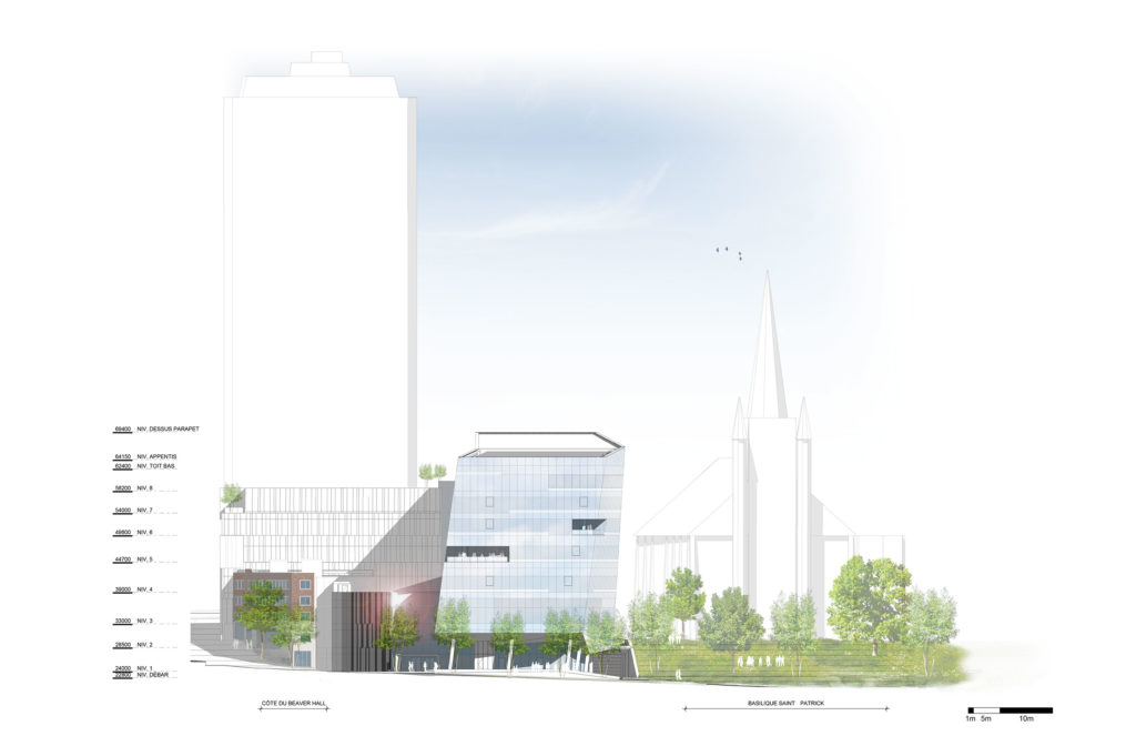 Elevation – De La Gauchetière Street